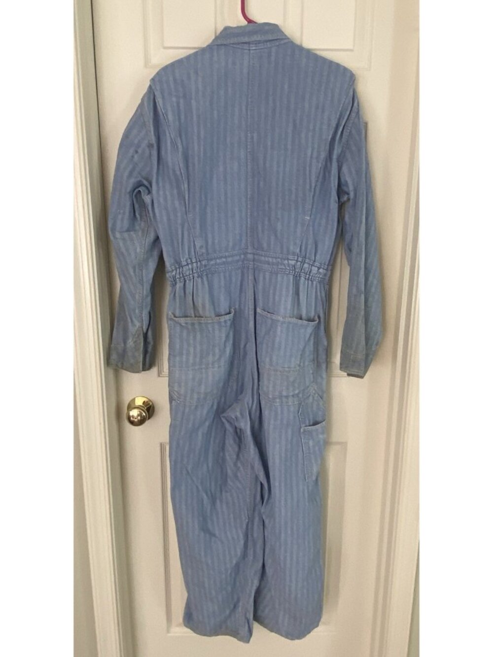VTG Montgomery Ward Pioneer Herringbone Coveralls Utility Halloween Costume - Picture 2 of 16
